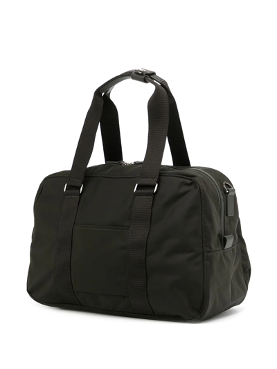 Shop Agnès B. Small Logo Tag Holdall In Green