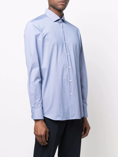 Xacus Men's Light Blue Other Materials Shirt In Blue