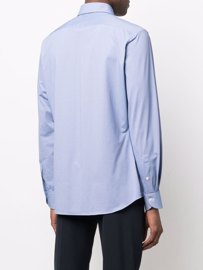 Xacus Men's Light Blue Other Materials Shirt In Blue