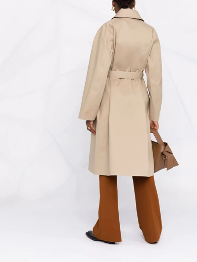 Shop Mackintosh Kintore Belted Trench Coat In Neutrals