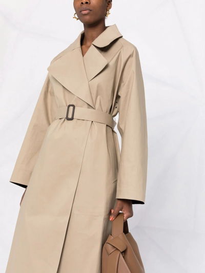 Shop Mackintosh Kintore Belted Trench Coat In Neutrals