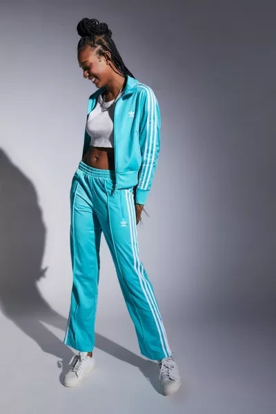 Shop Adidas Originals Firebird Track Pant In Turquoise