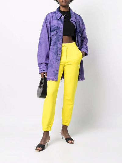 Shop Marques' Almeida Washed-effect Oversized Shirt In Violett