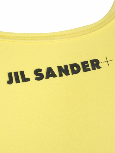 Shop Jil Sander Logo-print Swimsuit In Gelb