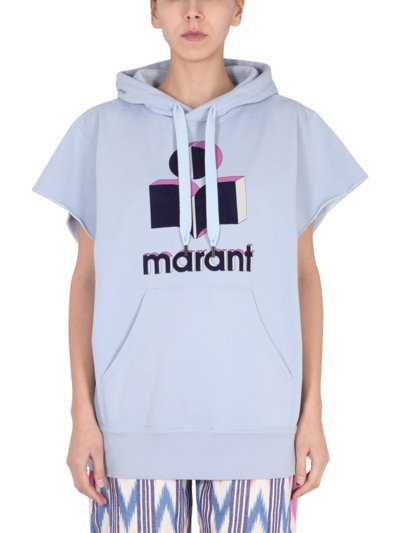 Shop Isabel Marant Étoile "milesy" Sweatshirt In Azure