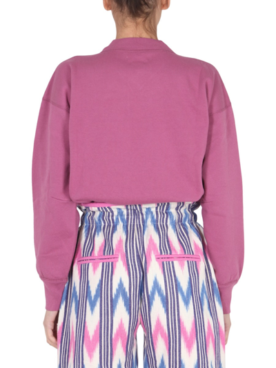 Shop Isabel Marant Étoile "moby" Sweatshirt In Pink