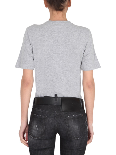 Shop Dsquared2 "renny D2" T-shirt In Grey