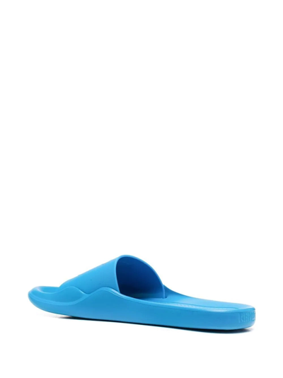 Shop Kenzo Slippers In Cyan