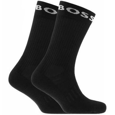 Shop Boss Bodywear Boss Double Pack Socks Black