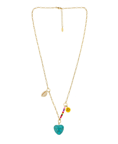Shop Ettika 18k Gold Plated Chain Necklace With Beads In Gold-tone
