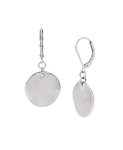 Shop Robert Lee Morris Soho Disc Drop Earrings In Silver-tone