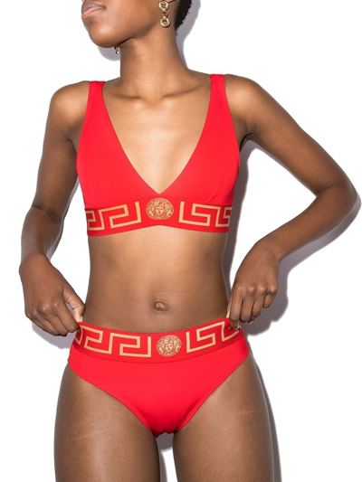 Shop Versace Women's Red Polyester Bikini