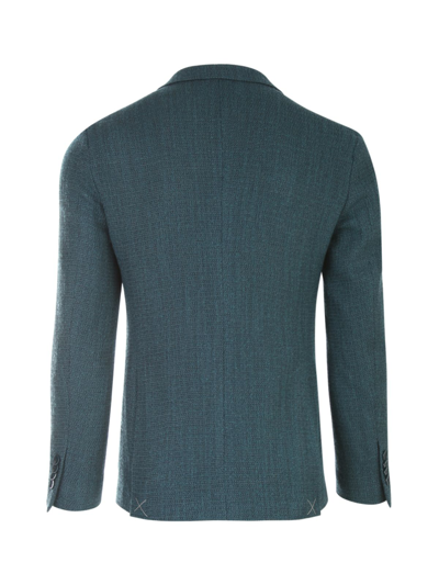 Shop Etro Men's Green Wool Blazer