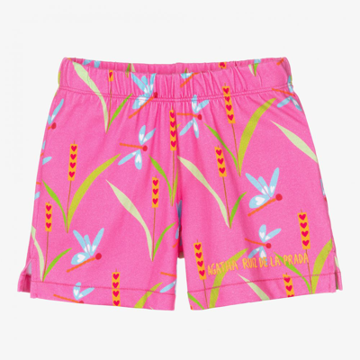 Shop Agatha Ruiz De La Prada Girls Pink Dragonfly Shorts