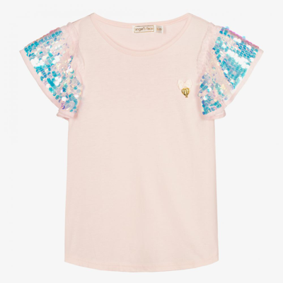 Shop Angel's Face Teen Girls Pink Sequin T-shirt