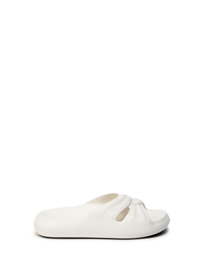 Shop Melissa Free` Slide Sandals In Bianco