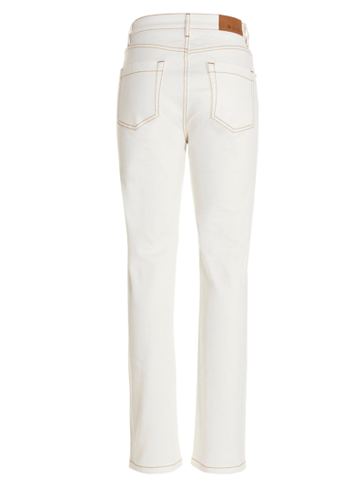 Shop Loro Piana 'ferlan' Jeans In White