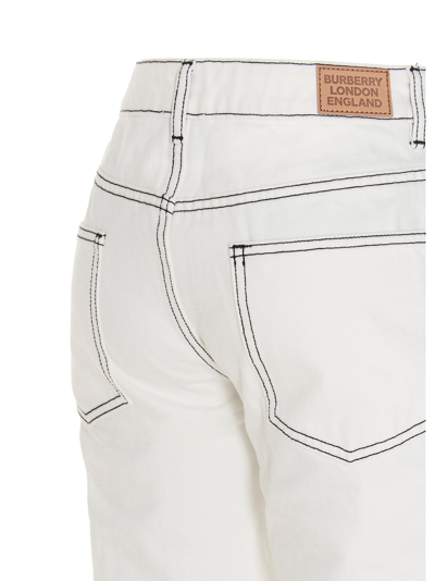 Shop Burberry 'marissa' Jeans In White