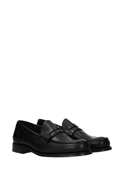 Shop Church's Loafers Pembrey Leather In Black