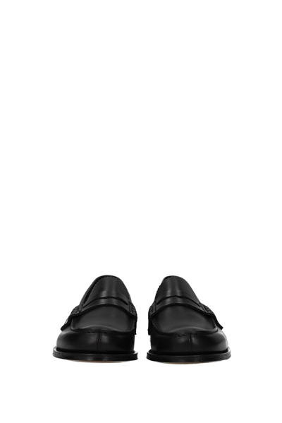 Shop Church's Loafers Pembrey Leather In Black
