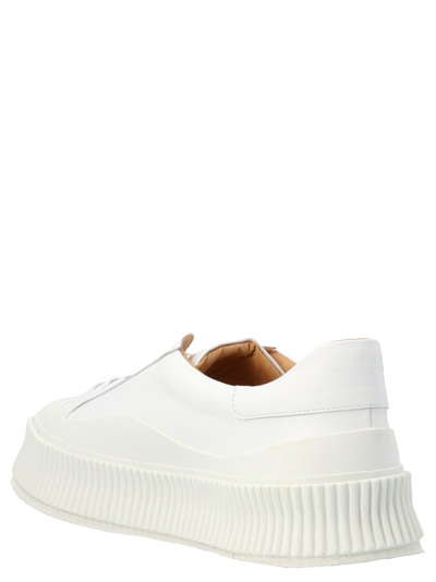 Shop Jil Sander 'rise' Sneakers In White