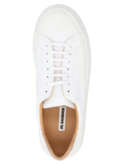 Shop Jil Sander 'rise' Sneakers In White