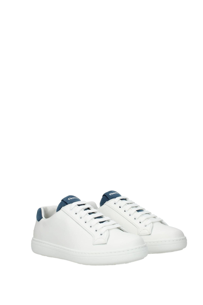 Shop Church's Sneakers Boland Leather Steel Blue In White