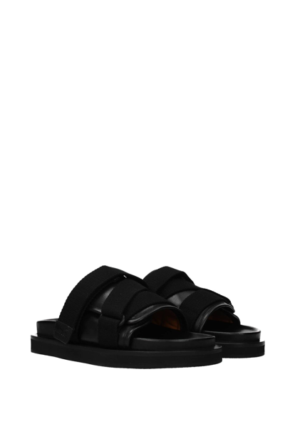 Shop Ambush Slippers And Clogs Padded Leather In Black