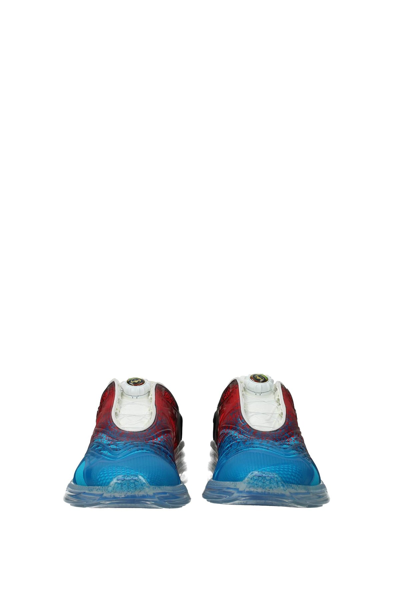 Shop Gucci Sneakers Ultrapace R Fabric Red In Blue