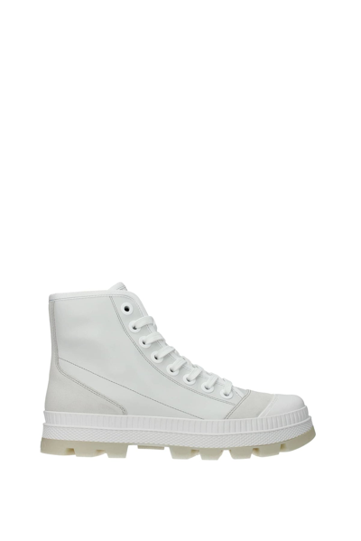 Shop Jimmy Choo Sneakers Nord Leather Ice In White