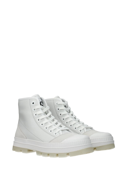 Shop Jimmy Choo Sneakers Nord Leather Ice In White