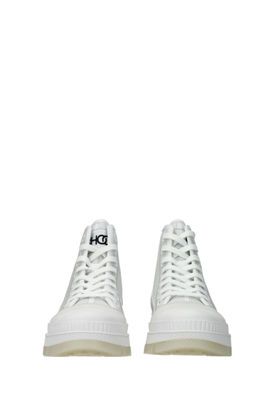 Shop Jimmy Choo Sneakers Nord Leather Ice In White