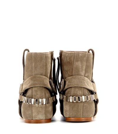 Shop Isabel Marant Étoile Raelyn Suede Ankle Boots In Taupe