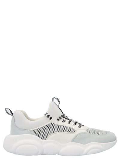 Shop Moschino 'teddy' Sneakers In White