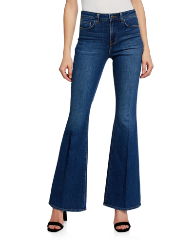 Shop L Agence Bell High-rise Flare Jeans In Authentique
