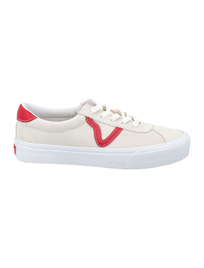 Shop Vans White Epoch Vr3 Lx Sneaker In White Red