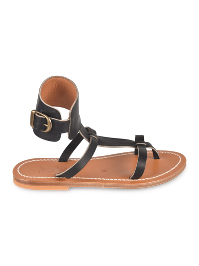 Shop Kjacques Caravelle Sandals In Black