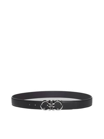 Shop Ferragamo Salvatore  Belt In Nero Hickory