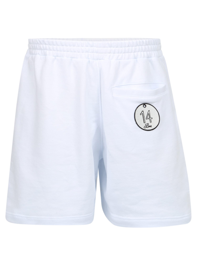 Shop 14 Bros Condor Jogger Shorts In White