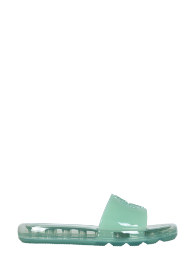 Shop Tory Burch Bubble Jelly Sandals In Azzurro