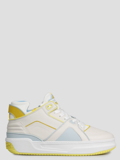 Shop Just Don Mid Tennis Sneakers In White