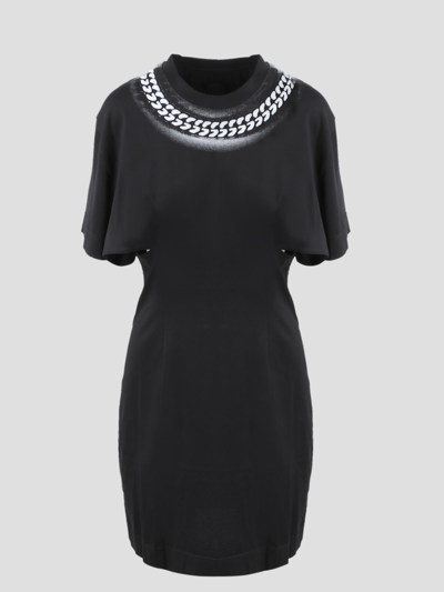 Shop Givenchy Cut Out Dress In Black