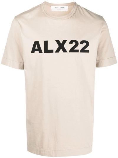 Shop Alyx Beige Cotton T-shirt