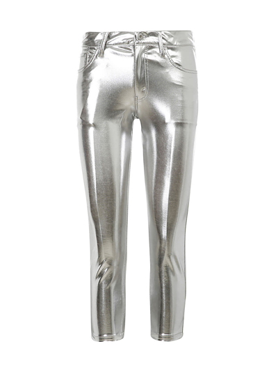 Shop Junya Watanabe Ladies Trousers In Silver