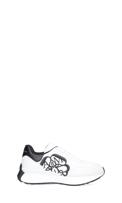 Shop Alexander Mcqueen Sneakers In White