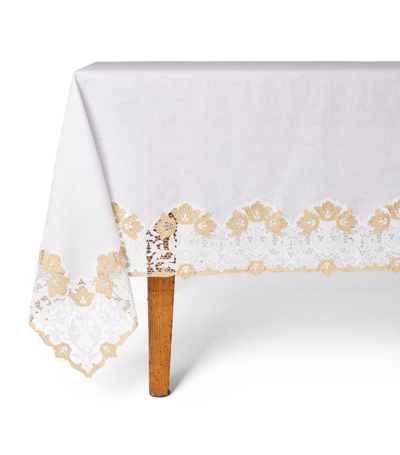 Shop Weissfee San Premium Gold Tablecloth (170cm X 370cm)