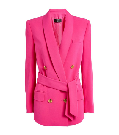 Shop Balmain Shawl-collar Blazer In Pink