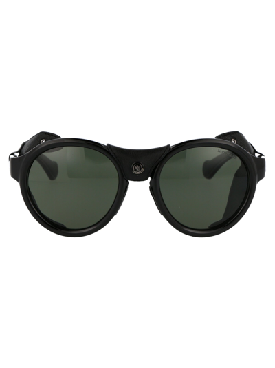 Moncler Ml0182 Sunglasses In 01r Black