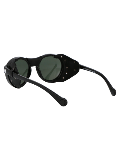 Shop Moncler Eyewear Sunglasses In 01r Black