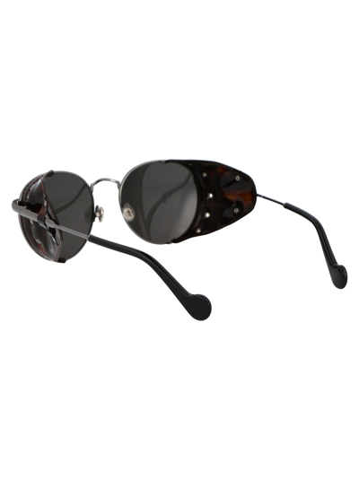 Moncler Ml0182 Sunglasses In 08d Ruthenium